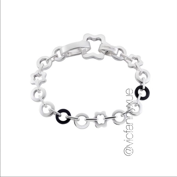 Montblanc Jewelry - New Authentic Montblanc silver onyx bracelet